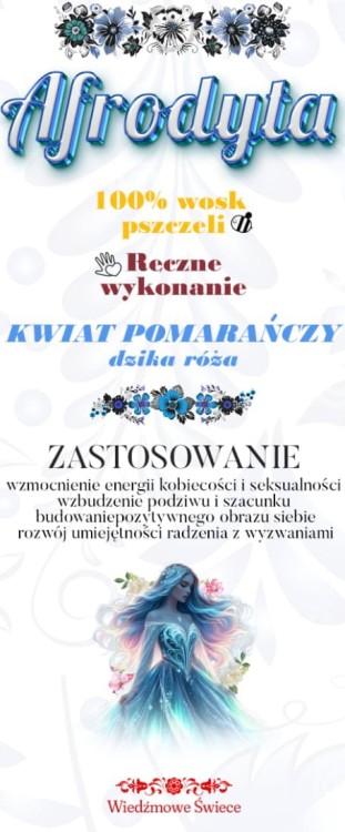 AFRODYTA- Srebrne z kwiatem pomarańczy i dziką różą• 1 opak(10szt)- MIŁOŚĆ DO SIEBIE