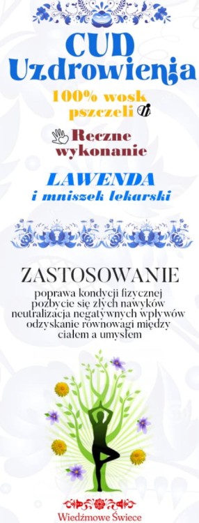 CUD UZDROWIENIA - Niebieskie z lawendą , mniszkiem • 1 opak (10 szt) ODNOWIENIE