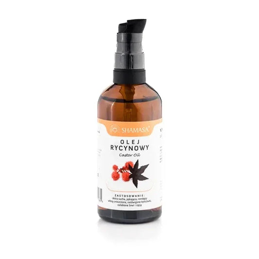 Olej rycynowy zimnotłoczony nierafinowany z Indii 100% naturalny - 100 ml - Turmalinova Sklep Ezoteryczny Bielsko-Biała