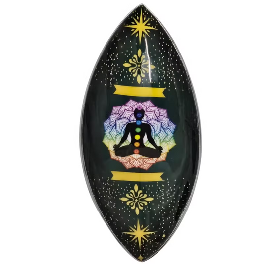Emaliowana Podstawka pod Kadzidełka - Lotus Budda Czakry
