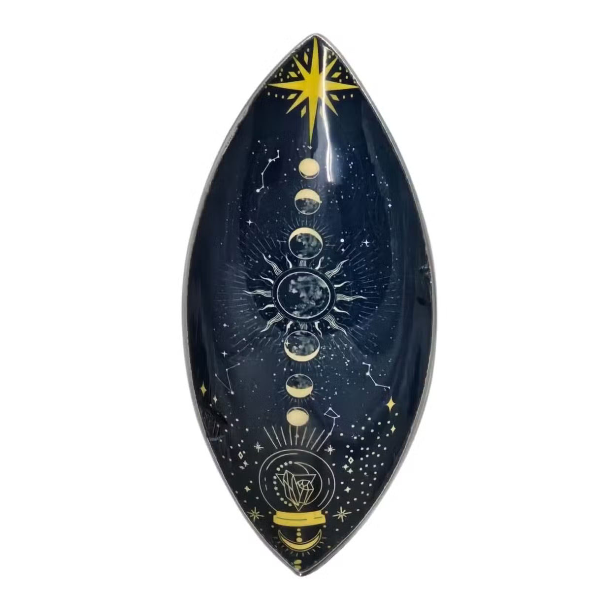 Emaliowana Podstawka pod Kadzidełka - Zodiakalne Fazy Księżyca