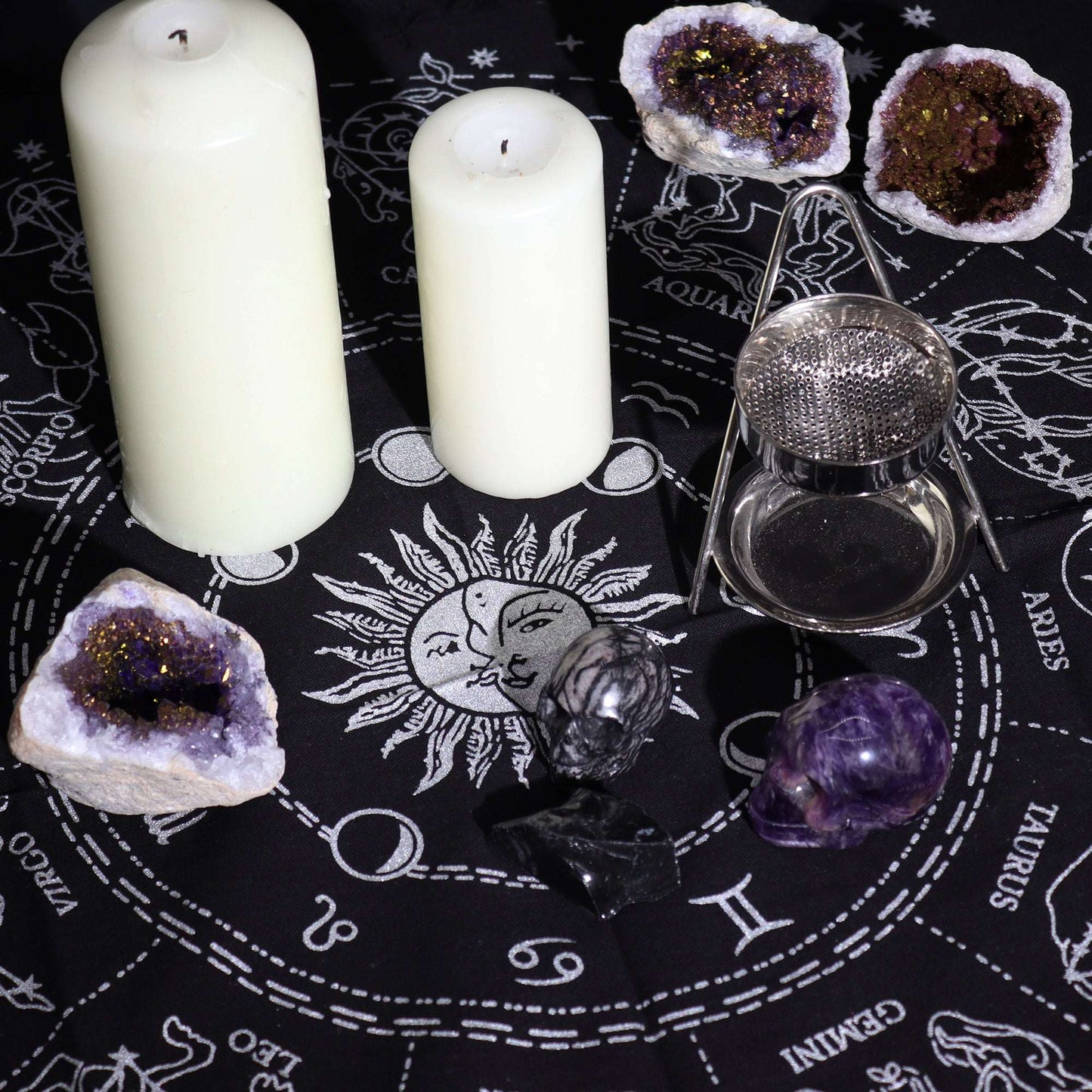 Ezoteryczny Obrus na Ołtarz - Horoskop