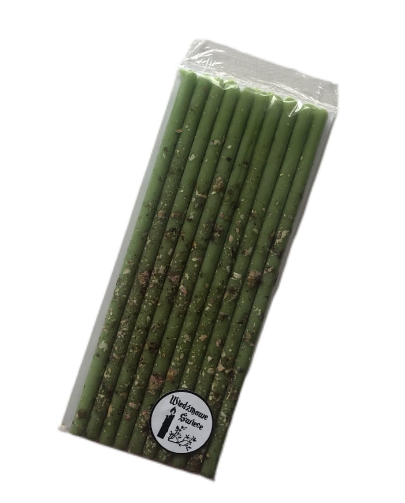 WIEDŹMOWA SZKOŁA- Pistacjowe z kwiatem owocowym • 1 opak (10szt)- KREATYWNOŚĆ